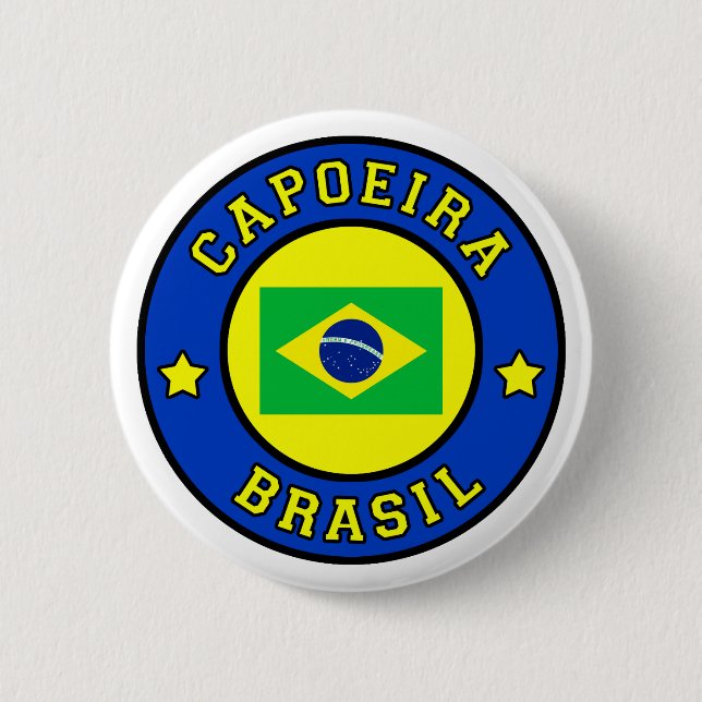 Capoeira Brasil 6 Cm Round Badge (Front)