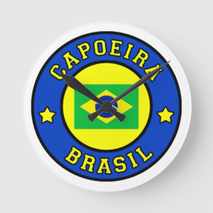 Capoeira Brasil Round Clock