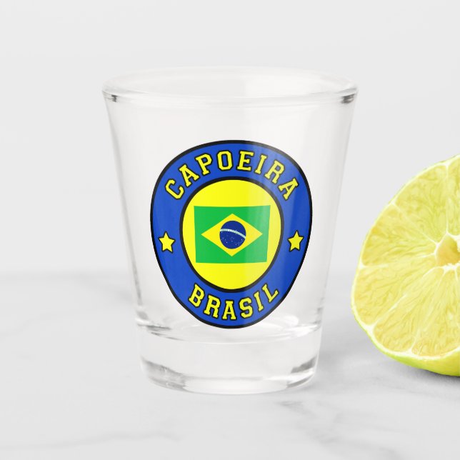 Capoeira Brasil Shot Glass (Front)