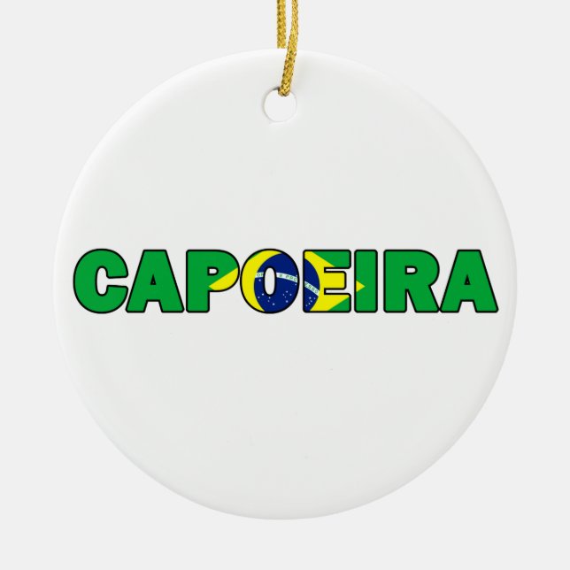 Capoeira Ceramic Ornament (Front)