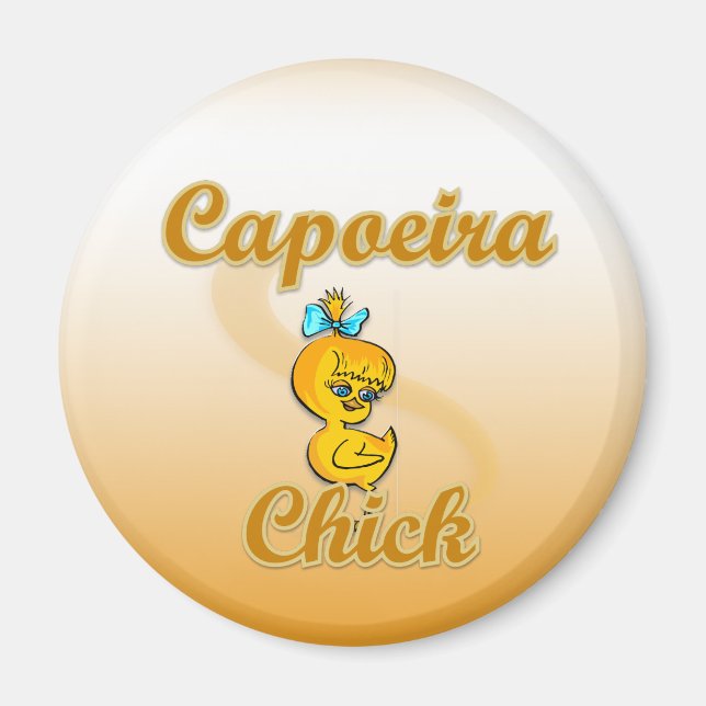 Capoeira Chick Magnet (Front)