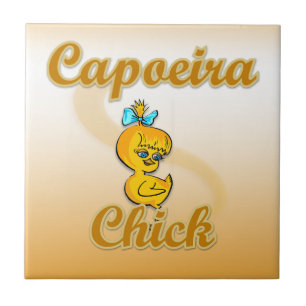 Capoeira Chick Tile