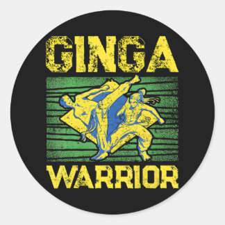 Capoeira For Capoeira Lovers Capoeira Fighter Classic Round Sticker