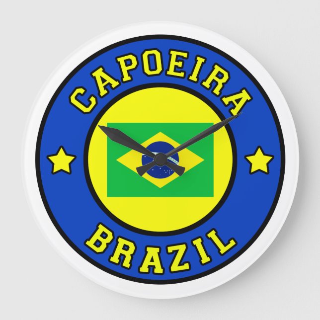 Capoeira Large Clock (Front)