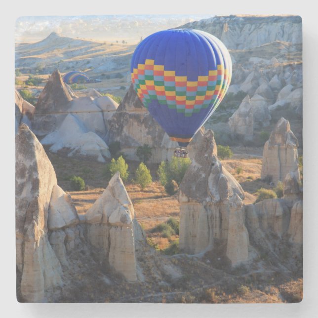 Cappadocia, Goreme | Hot air Balloon Stone Coaster (Front)