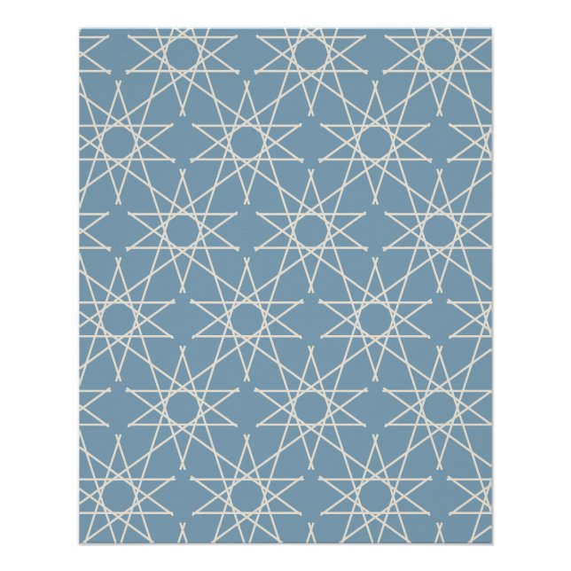 Cappadocia Sky Geometric Pattern Poster (Front)