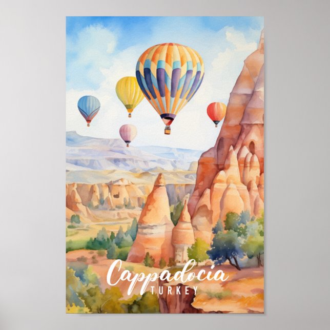 Cappadocia Turkey Famous Travel Place Poster (Front)
