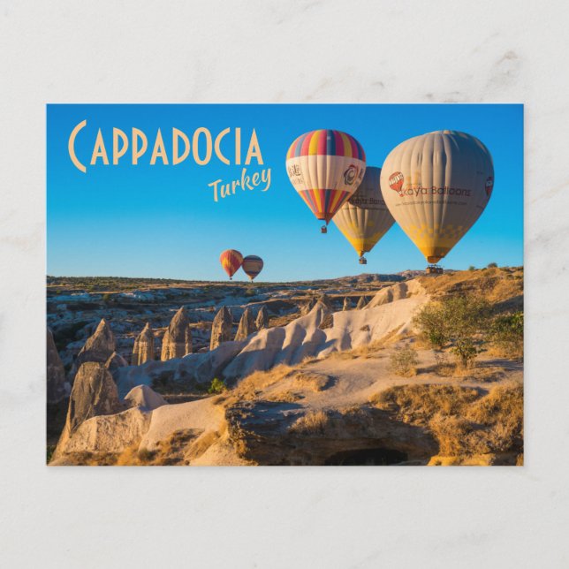 Cappadocia, Turkey: Hot Air Balloons Postcard (Front)