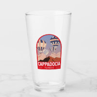 Cappadocia Turkey Retro Travel Art Vintage
