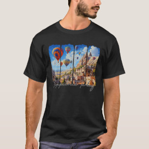 Cappadocia Turkey Travel Brushstroke Cappadocia So T-Shirt