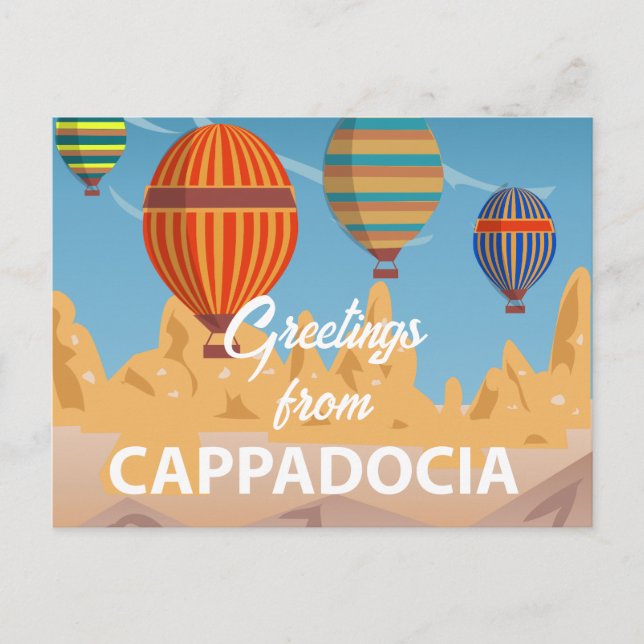 Cappadocia Turkey Travel Holiday Postcard (Front)
