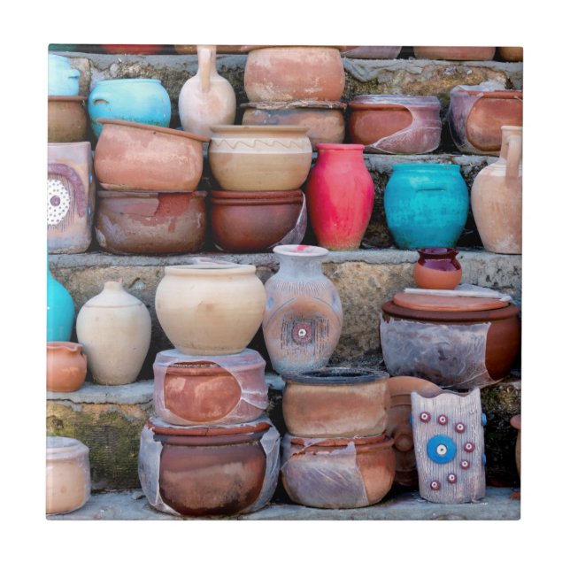 Cappadocian pottery ceramic tile (Front)