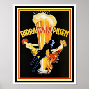 Cappiello Birra Itala Pilsen Poster 16 x 20