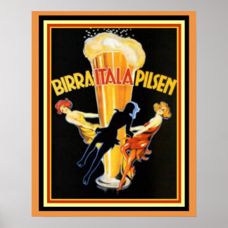Cappiello Birra Itala Pilsen Poster 16 x 20
