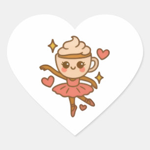 Cappuccina Ballerina Italian Ausweis Heart Sticker