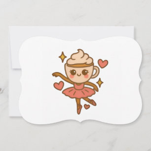 Cappuccina Ballerina Italian Ausweis Invitation