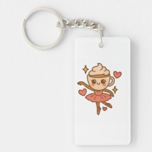 Cappuccina Ballerina Italian Ausweis Key Ring