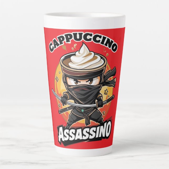 Cappuccino Assassino Coffee Lovers Italian Brainro Latte Mug (Front)