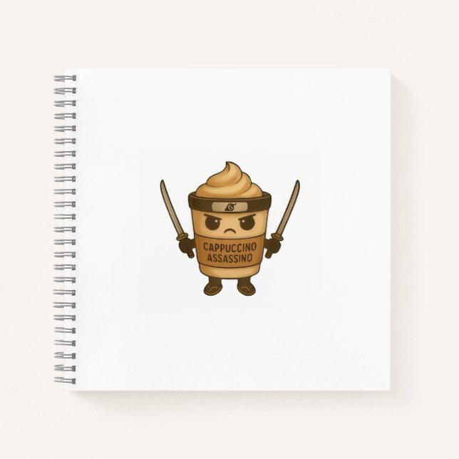 Cappuccino Assassino Italian Notebook (Front)