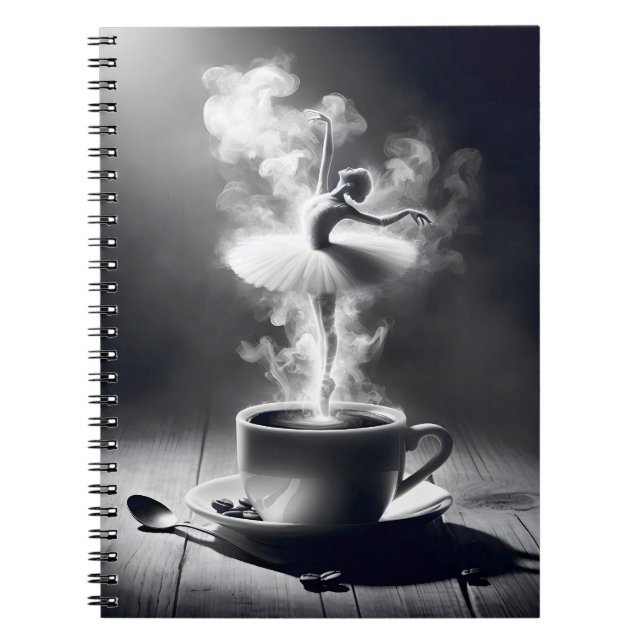 Cappuccino Ballerina Dancer  Notebook (Front)