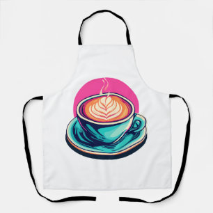 Cappuccino coffee cup apron