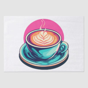 Cappuccino coffee cup tissue paper