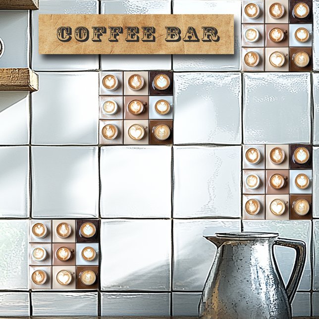 Cappuccino Coffee Cups Ceramic Tile (Creator Uploaded)