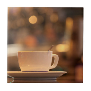 Cappuccino coffee, Venice, Italy Ceramic Tile