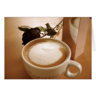 Cappuccino & Enchanted Rose Card