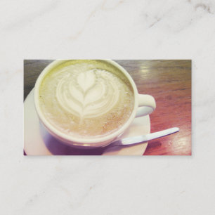 cappuccino heart loyalty card