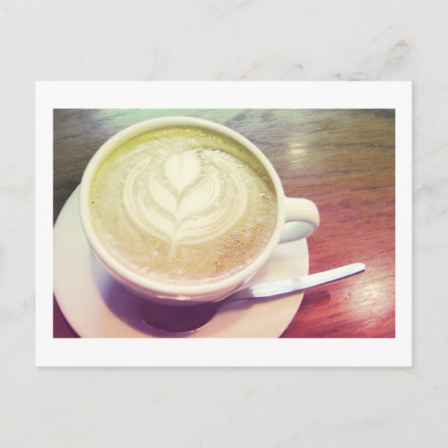 cappuccino heart postcard (Front)