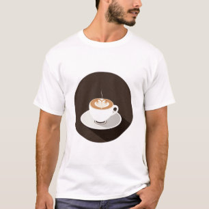Cappuccino in Black Circle T-Shirt