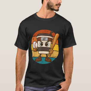 Cappuccino Ino Baseball Cute Italian Brainrot Meme T-Shirt