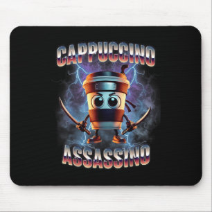 Cappuccino Ino Brainrot Italian Meme Mouse Pad