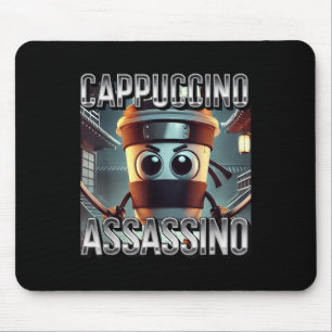 Cappuccino Ino Coffee Lovers Italian Brainrot Meme Mouse Pad