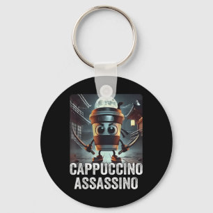 Cappuccino Ino, Italian Brainrot Meme, Espresso Me Key Ring