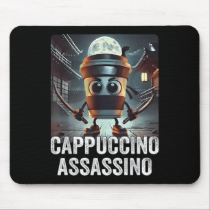 Cappuccino Ino, Italian Brainrot Meme, Espresso Me Mouse Pad