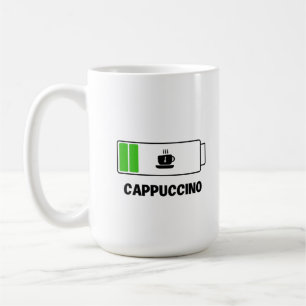 Cappuccino Minimal Typography Coffee Mug