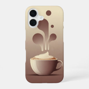 Cappuccino Vintage Minimal iPhone 16 Case