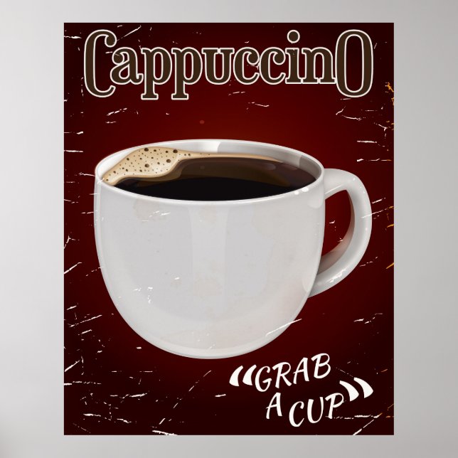 cappuccino vintage Poster (Front)