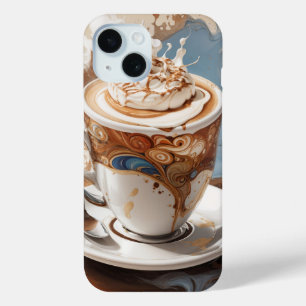 Cappuccino with Cream Foam iPhone 15 Case
