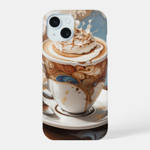 Cappuccino with Cream Foam iPhone 15 Case