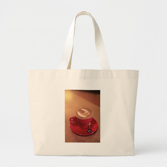 Cappucino Blank Large Tote Bag (Front)