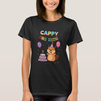 Cappy Birthday Kids Jungle Animals Party Beaver Ca T-Shirt