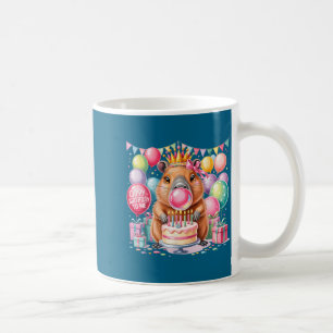 Cappy birthday to cute capybara birthday girls coffee mug