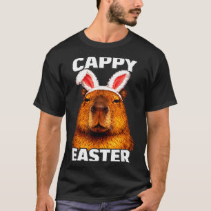 Cappy easter funny capybara bunny ears animal  T-Shirt