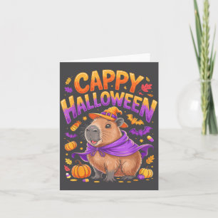 Cappy Halloween Capybara Witch  Card