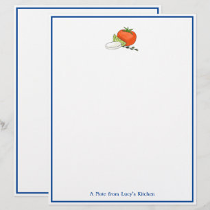 Caprese Italian Chef’s Note Stationery Letterhead