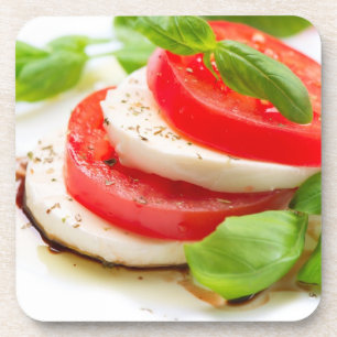 Caprese Salad. Tomato and Mozzarella slices Coaster