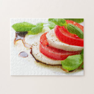 Caprese Salad. Tomato and Mozzarella slices Jigsaw Puzzle